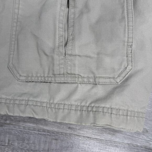 Columbia Barn Chore Jacket Coat Corduroy Collar Workwear Medium Pockets Tan - Picture 9 of 12